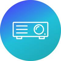 Icono de vector de proyector