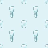 White teeth on blue background. vector