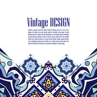 Banner azulejos in Portuguese tiles style  for business.  vector