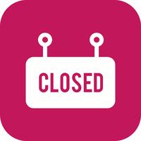 Vector Closed Sign Icon