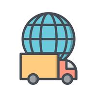 Vector Global Delivery Icon