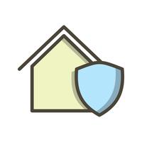 Protected House Vector Icon