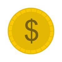 Icono de vector de moneda