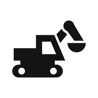 Excavator Vector Icon