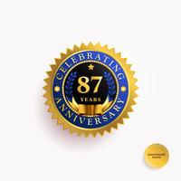 Years Anniversary Gold Badge vector