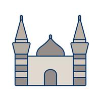 Icono de vector de la mezquita