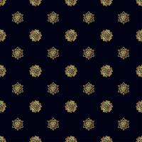 Seamless pattern with gold Bee vector