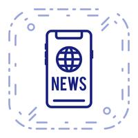 Vector icono de noticias