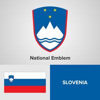 Emblema Nacional, Mapa y Bandera vector