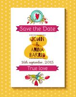 Wedding invitation save the date cards 