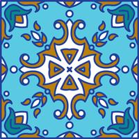 Azulejos de azulejo portugués. Azul y blanco hermosa patte inconsútil vector