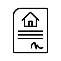 House Contract Vector Icon