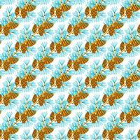 Christmas Ornament of twigs and pine cones.  vector