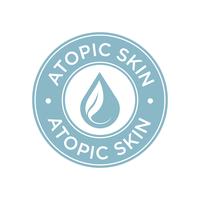 Atopic skin icon vector