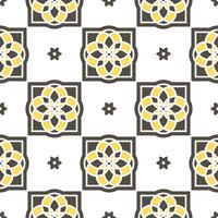 Portuguese azulejo tiles. Seamless patterns. 