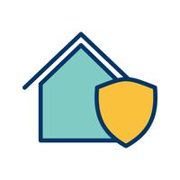 Protected House Vector Icon