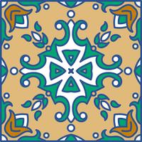 Portuguese azulejo tiles. Blue and white gorgeous seamless patte vector