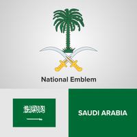 National Emblem, Map and flag  vector