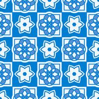 Portuguese azulejo tiles. Seamless patterns.  vector