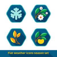 Conjunto de iconos de clima vector