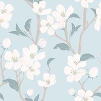 Spring floral texture vector