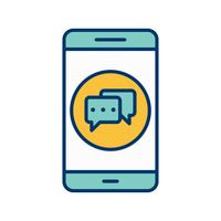 Conversation Mobile Application Vector Icon