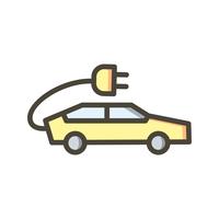 Electric Car Vector Icon