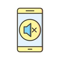 Silent Mobile Application Vector Icon