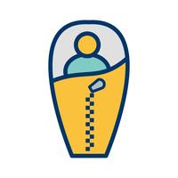 Sleeping Bag Vector Icon