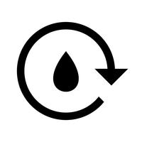 Icono de Vector de reciclaje de agua