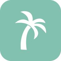 Palmera Vector icono