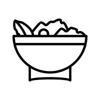Vector icono de ensalada