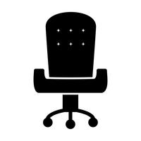 Office Chair Vector Icon 