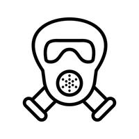 Gas mask Vector Icon