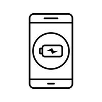 Charging Mobile Application Vector Icon