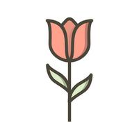 Tulip Vector Icon        