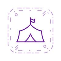 Tent Vector Icon