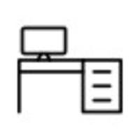 Office Table Vector Icon  