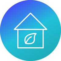 Eco Home Vector Icon