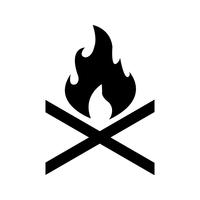 Bone fire Vector Icon