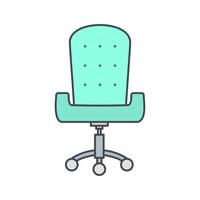 Office Chair Vector Icon 