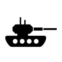 Icono de vector de tanque