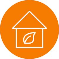 Eco Home Vector Icon