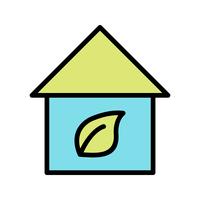 Eco Home Vector Icon