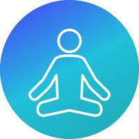 Vector icono de yoga