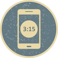 Time Display Mobile Application Vector Icon