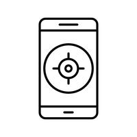 GPS Mobile Application Vector Icon