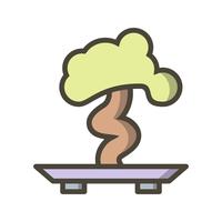 Bonsai Vector icono