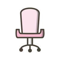 Office Chair Vector Icon 