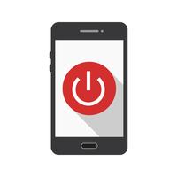 Power off Mobile Application Vector Icon